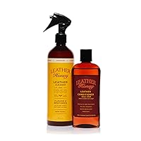Cleaner and Conditioner Bundle with 16oz Spray Cleaner with UV Protectant and 8oz Conditioner