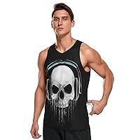 Men's Quick Dry Sports Tank Tops for Gym Athletic Fitness Running Workout Beach Sleeveless Shirts with Pocket