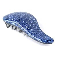 Glitter Handle Tangle Detangling Comb Shower Hair Brush Detangler Salon Styling Tamer Tool Hairbrush Blue
