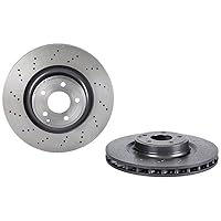 Brembo 09.B744.51 UV Coated vented drilled Front Brake Rotor MERCEDES-BENZ OE# A0004211612