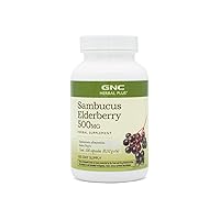 GNC Herbal Plus Sambucus Elderberry 500mg | Provides Antioxidant Support | 100 Count