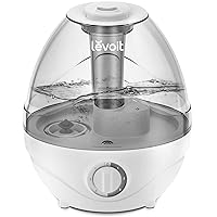 LEVOIT Humidifiers for Bedroom Large Room (2.4L Water Tank), Cool Mist for Home Whole House, Quiet for Baby Nursery, Adjustable 360° Rotation Nozzle, Ultrasonic, Auto Shut off, Night Light, BPA-Free