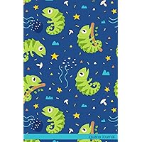 Iguana Journal: Notebook Journal For Teens and Adults | 120 Pages | Grey Lines | Glossy Cover | 6 x 9 In