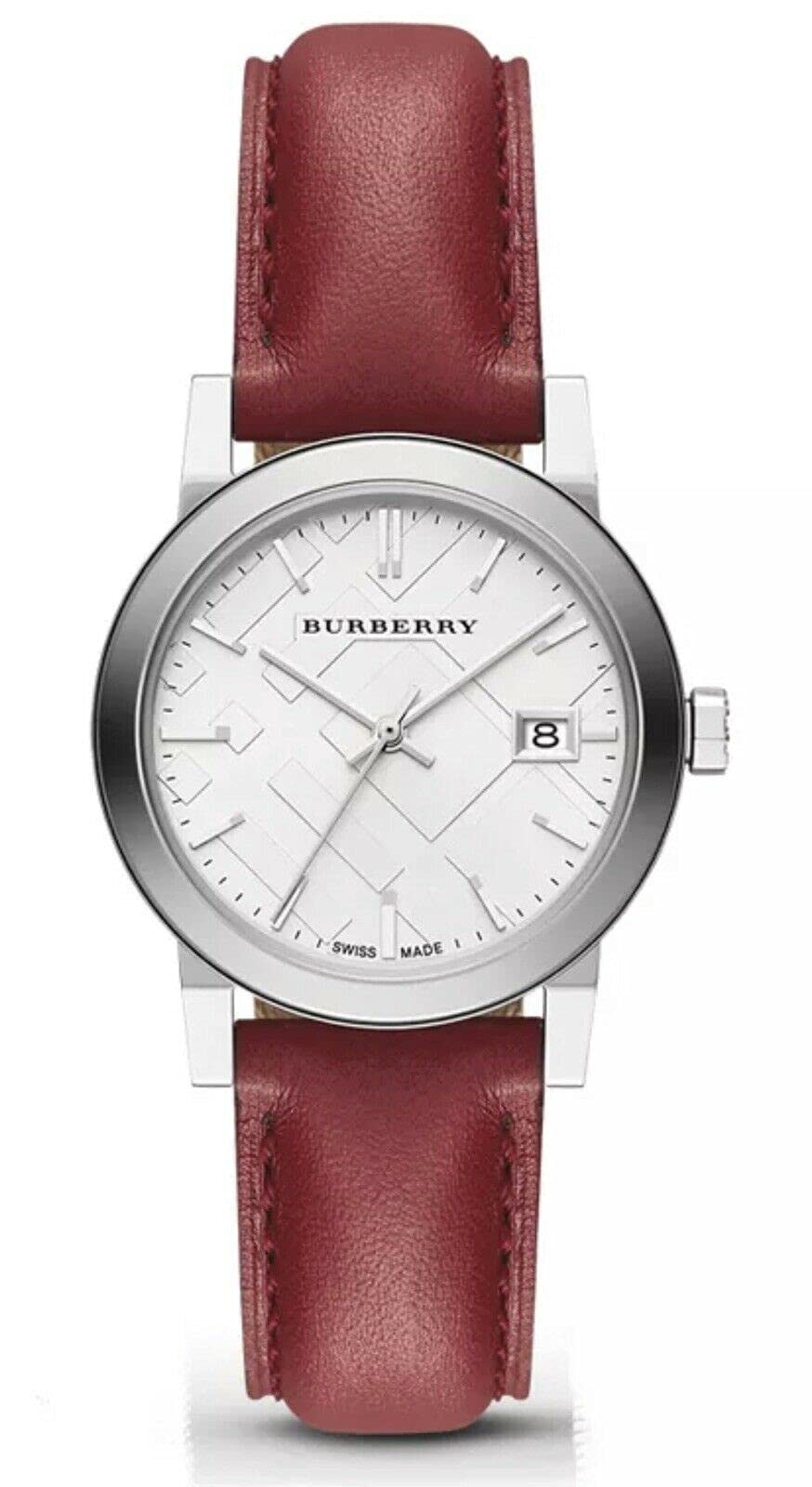 Mua Burberry Check Stamped Red Leather Ladies Watch BU9129 trên Amazon Mỹ  chính hãng 2023 | Giaonhan247