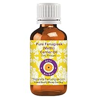 Deve Herbes Pure Fenugreek (Methi) Carrier Oil (Trigonella foenumgraecum) Natural Therapeutic Grade Cold Pressed 5ml (0.16 oz)