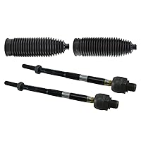 TRQ Inner Tie Rods & Bellows Kit Compatible with Enclave Traverse Acadia Outlook