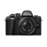 OM SYSTEM OLYMPUS OM-D E-M10 Mark II Mirrorless Camera with 14-42mm II R Lens (Black)