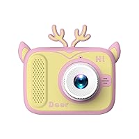Digital Camera for Children, Namolit 1080P Children's Photo Camera, Photo Camera for Children 2.0 Inch Screen, Photo Camera for 3-12 Years, Boys and Girls Years Old Birthday Gifts, Pink Deer