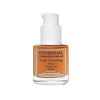COVERGIRL Clean Fresh Color Correcting Serum + Moisturizer + Primer – Moisturizer, Face Primer, Covergirl Skincare, Vegan Formula – Deep, 30ml (1.0 fl oz)