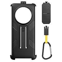 Ulefone Armor 23 Ultra Multifunctional Protective Case Original TPU Black Case Armor 23 Ultra with Back Clip Carabiner