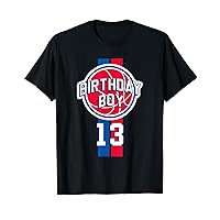 13 Years Old Birthday Boy 313 Area Basketball T-Shirt