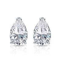 4 TCW Pear Cut Moissanite Earring Diamond Stud Earring Solitaire Anniversary Earring Engagement Birthday Promise Gift for Her