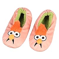 Disney The Muppets Beaker Slippers 3D Embroidered Slipper Socks With No-Slip Sole For Women Men