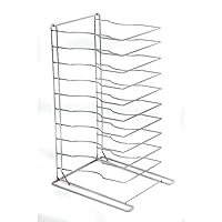 American Metalcraft 19033 Chrome-Plated Steel Pizza Cooling Rack, Over Size, 10 Shelves, 16
