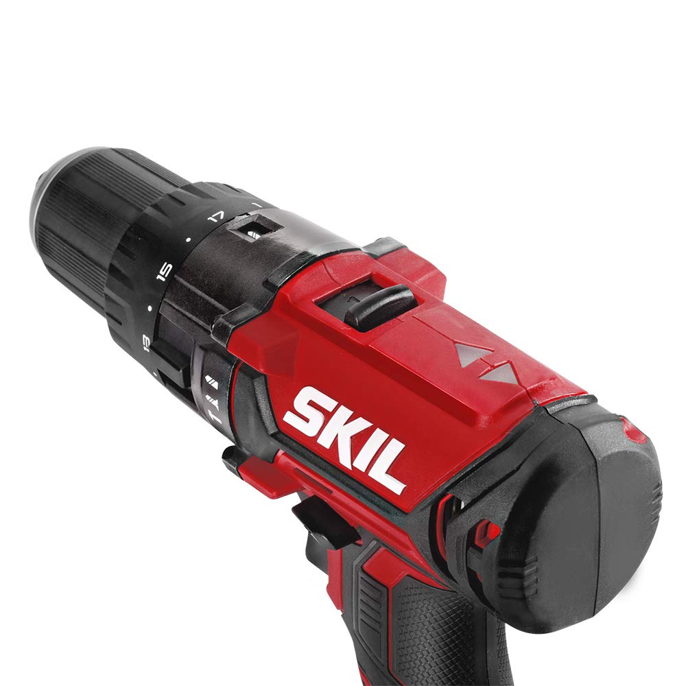 SKIL 20V 1/2 Inch Hammer Drill, Includes 2.0Ah PWRCore 20 Lithium Battery and Charger - HD527802