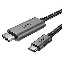 uni USB C to HDMI Cable 10ft 4K@60Hz, Sturdy Aluminum USB Type-C to HDMI Cord, (Thunderbolt 3/4 Compatible) with Samsung S8-S24, MacBook Pro/Air2023, iPad Pro/Air 4, iPhone 15 Pro/Max, Chromebook
