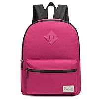 Boys girl Backpack Kids School Bag (Jujube red)
