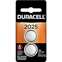 Duracell 2025 3V Lithium Coin Battery - Long Lasting Battery - 2 Count 2-Pack