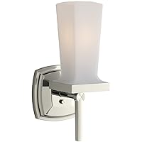 Wall Sconce by KOHLER, Single Wall Sconce, Margaux Collection, Vibrant Polished Nickel, K-16268-SN