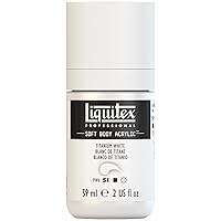 Liquitex Professional Soft Body Acrylic Paint, 59ml (2-oz) Bottle, Titanium White