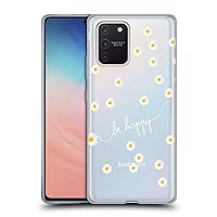Head Case Designs Officially Licensed Monika Strigel Clear Happy Daisy Soft Gel Case Compatible with Samsung Galaxy S10 Lite