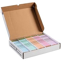 Ticonderoga Wood-Cased Pencils, Pre-Sharpened, 2 HB Soft, Pastel Colors, 150 Count