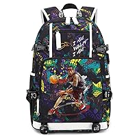 Basketball Player Iverson Multifunction Backpack Travel Laptop Fans bag For Men Women