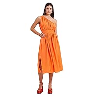 French Connection Womens Party Midi Fit & Flare Dress
