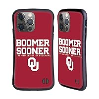 Head Case Designs Officially Licensed University of Oklahoma OU Boomer Sooner Hybrid Case Compatible with Apple iPhone 14 Pro