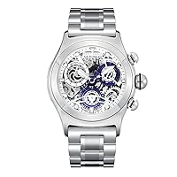REEF TIGER Sport Watch for Men Skeleton Automatic Watch Luminous Steel Bracelet Watches RGA792