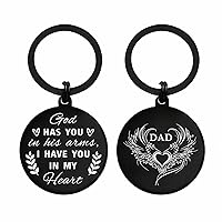 Sympathy Gifts for Loss of Dad, Dad Remembrance Gifts, Dad Memorial Gifts for Loss of Father, Grieving Gifts for Loss of Dad, in Remembrance of Dad Keychain, Dad Died Gift Ideas