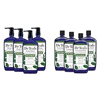 Dr Teal's Body Wash with Pure Epsom Salt, Relax & Relief with Eucalyptus & Spearmint & Foaming Bath with Pure Epsom Salt, Relax & Relief with Eucalyptus & Spearmint