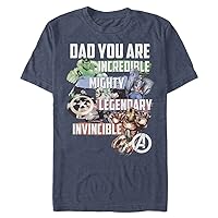 Marvel Big & Tall Classic Avenger Dad Men's Tops Short Sleeve Tee Shirt