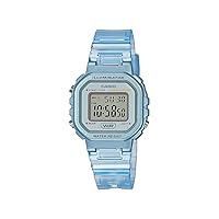 Casio Illuminator Alarm Chronograph Clear Blue Digital Watch LA-20WHS-2A