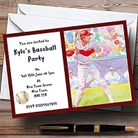 Baseball Personalized Party Invitations