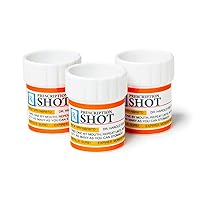 Big Mouth Toys Prescription Pill Bottle Shaped Shot Glass Set, 3-Pack, 2 fluid ounces