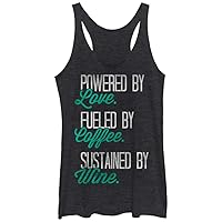 Women's Chin UP Powered by Love Fueled by Coffee Racerback Tank Top