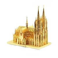 Microworld 3D Metal Puzzle The Cologne Cathedral Building Model Kits J030 DIY 3D Laser Cut Assemble Jigsaw Toy