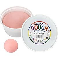 Hygloss Products Play Dough, Non-Toxic Modelling Compound for Arts & Crafts, Learn & Play, Bulk Pack, 3 lb. Rose
