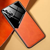 Plexiglass Phone Case for Samsung S23 S22 S21 A32 A52 A33 A53 A51 A71 A50 A21S A12 M31 M30S M51 M31S Cover,Orange,for S23 Ultra