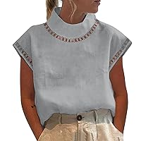 Womens Fashion Tank Tops Deep V-Neck Loose Fit Basic Side Split Casual Summer Sleeveless T-Shirts Tunic