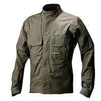 Tactical Long Sleeve Shirt,Military Tactical Soldiers Uniform Jacket,Multi-Pockets Cargo Camouflage Shirts