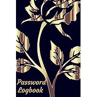 Password Logbook: Organize and Store Web Addresses, Usernames, and Passwords in One Convenient Location (Alphabetized Pages). Gold Flower Cover Password Logbook: Organize and Store Web Addresses, Usernames, and Passwords in One Convenient Location (Alphabetized Pages). Gold Flower Cover Paperback