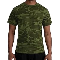 Rothco Camo T-Shirt - Style and Durability for Every Adventure, Green Camo, L