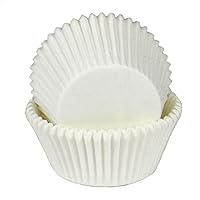 Chef Craft Classic Parchment Paper Cupcake Liners, 50 count, White