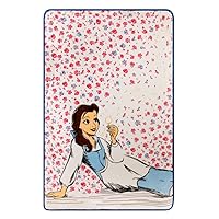 Franco Disney Princess Beauty & The Beast Belle Bedding Super Soft Micro Raschel Throw Blanket, 62 in x 90 in, (Official) Disney Product Collectibles