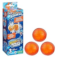 NERF Super Soaker Hydro Balls 3-Pack, Reusable Water Balloons, Water-Filled Balls Burst on Impact, Fast Refill, Outdoor Toy for Kids Ages 6 & Up