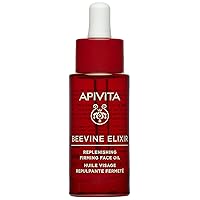 Apivita Beevine Elixir Replenishing Firming Face Oil, Revitalizing Formula with Propolis & Grape Seed Oils, 1.01 oz