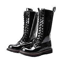 Over Knee High Boots Mens Boots Natural Cow Light Leather Men Long Waterproof Snowboots Equestrian Motocycle Boots