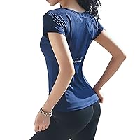 DREAM SLIM Long Sleeve Workout Shirts for Women Slim Fit Mesh Yoga Tops Breathable Gym Workout Top